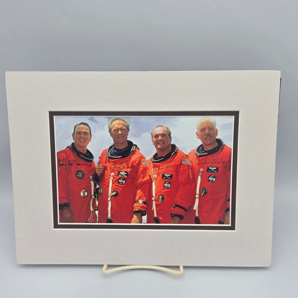 Space Cowboys Autographed Reprint Cast Photo Movie Memorabilia Clint Eastwood
